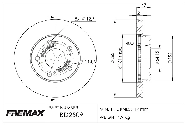 Brake Disc (BD-2509)