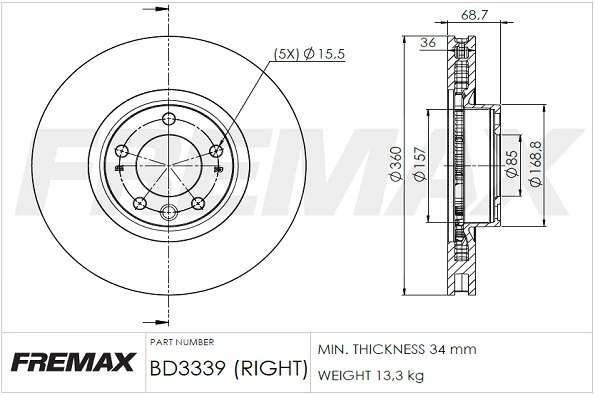 Brake Disc (BD-3339)