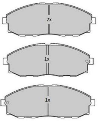 Brake Pad Set, disc brake (FBP-1758)