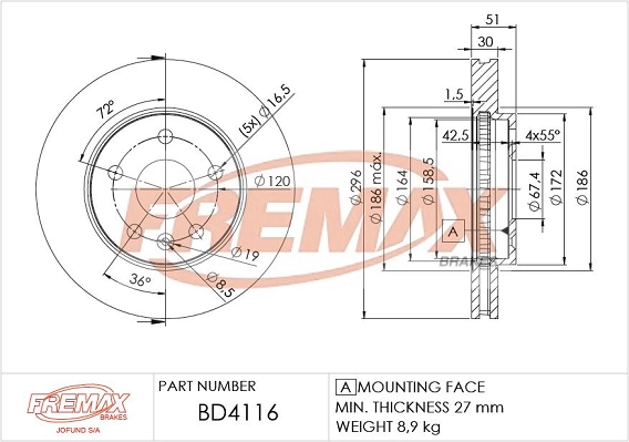 Brake Disc (BD-4116)
