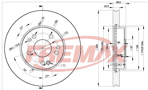 Brake Disc (BD-2412)