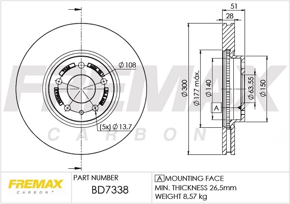 Brake Disc (BD-7338)