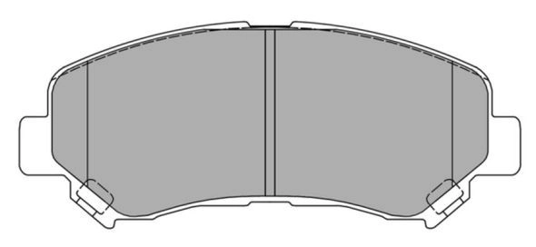 Brake Pad Set, disc brake (FBP-1585)