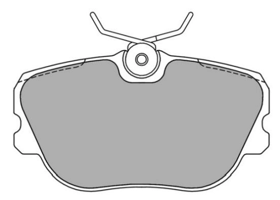 Brake Pad Set, disc brake (FBP-0677)