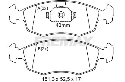 Brake Pad Set, disc brake