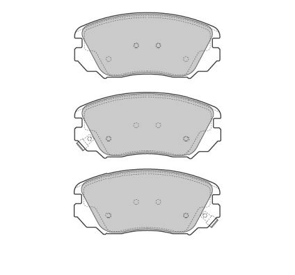 Brake Pad Set, disc brake (FBP-1659)