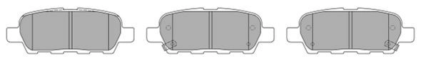 Brake Pad Set, disc brake (FBP-1545)