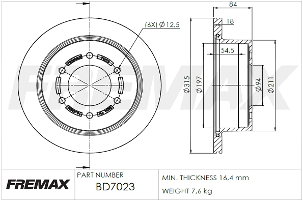 Brake Disc (BD-7023)