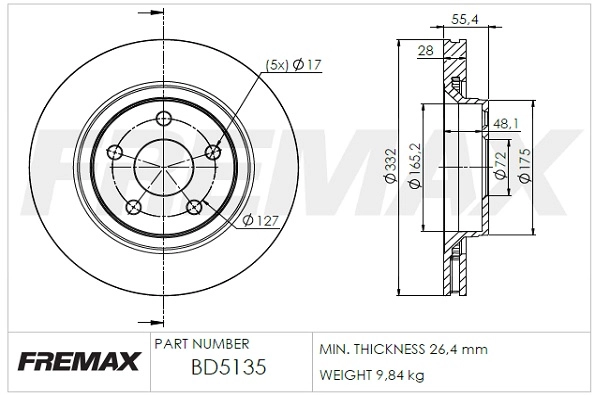 Brake Disc (BD-5135)