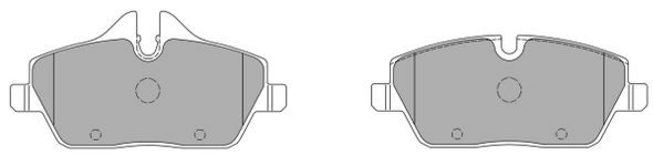 Brake Pad Set, disc brake (FBP-1385)