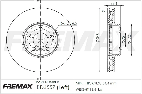 Brake Disc (BD-3557)