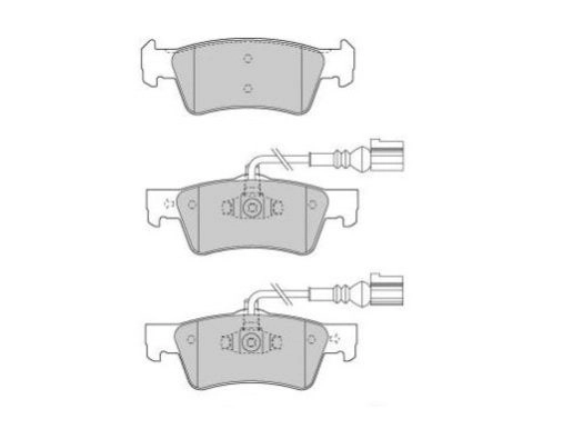Brake Pad Set, disc brake (FBP-1552)