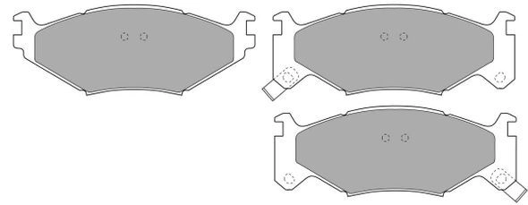 Brake Pad Set, disc brake (FBP-0987)