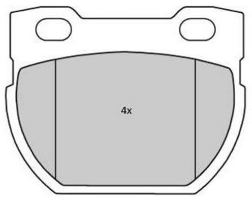 Brake Pad Set, disc brake (FBP-1755)