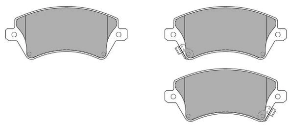 Brake Pad Set, disc brake (FBP-1227)