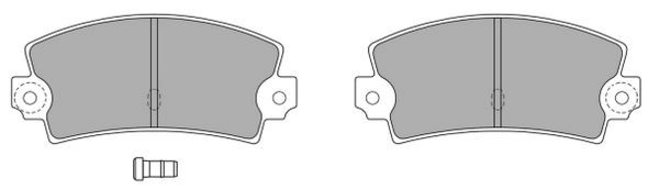 Brake Pad Set, disc brake (FBP-0566)