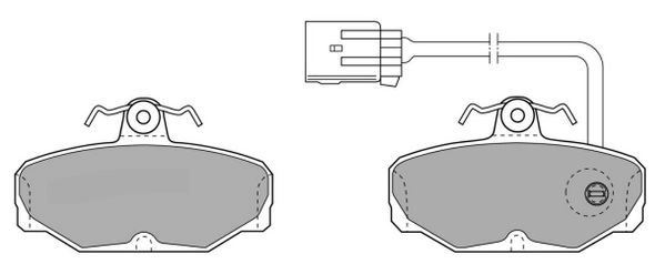 Brake Pad Set, disc brake (FBP-0918)