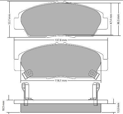 Brake Pad Set, disc brake