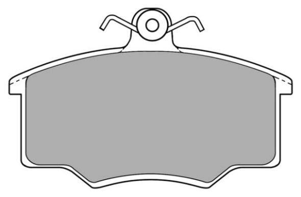 Brake Pad Set, disc brake (FBP-0558)