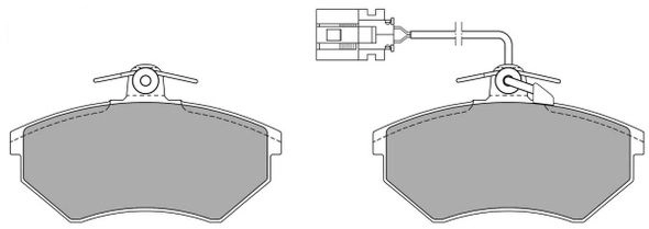 Brake Pad Set, disc brake (FBP-0953)