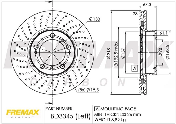 Brake Disc (BD-3345)