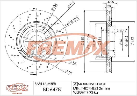 Brake Disc (BD-6478)