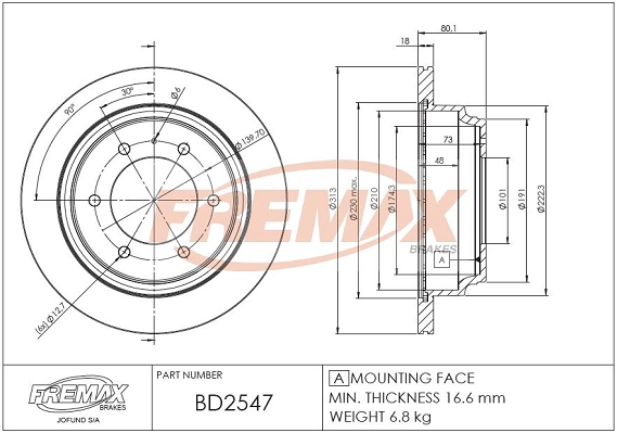 Brake Disc (BD-2547)