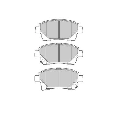 Brake Pad Set, disc brake (FBP-1740)