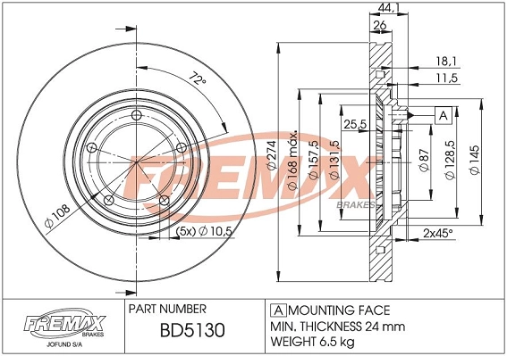 Brake Disc (BD-5130)