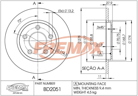 Brake Disc (BD-2051)