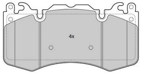 Brake Pad Set, disc brake (FBP-1839)