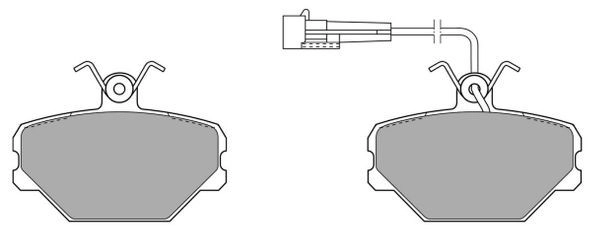 Brake Pad Set, disc brake (FBP-0596)