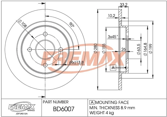 Brake Disc (BD-6007)