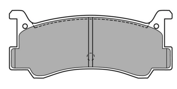 Brake Pad Set, disc brake (FBP-0588)