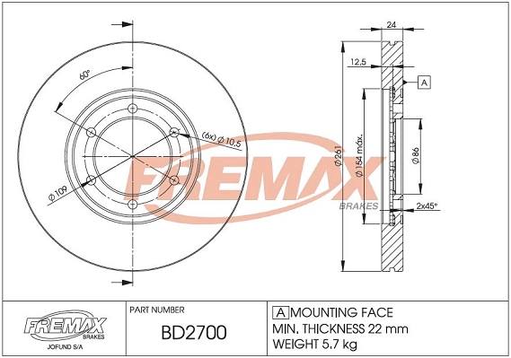 Brake Disc (BD-2700)