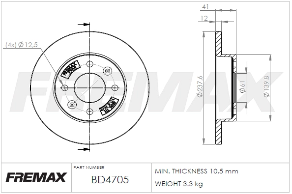 Brake Disc (BD-4705)