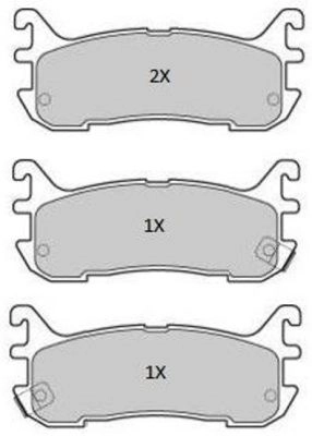 Brake Pad Set, disc brake (FBP-1912)