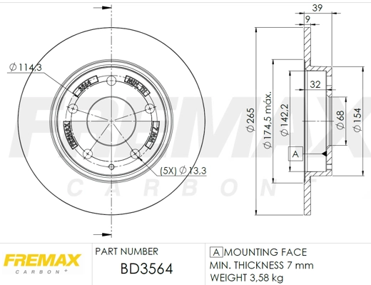 Brake Disc (BD-3564)
