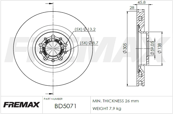 Brake Disc (BD-5071)