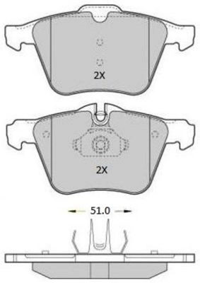 Brake Pad Set, disc brake (FBP-1811)