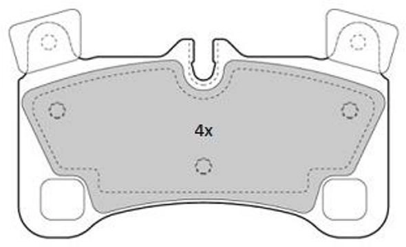 Brake Pad Set, disc brake (FBP-1830)