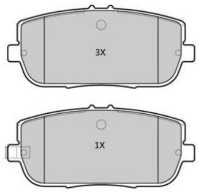 Brake Pad Set, disc brake (FBP-1902)