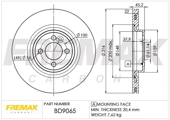 Brake Disc (BD-9065)