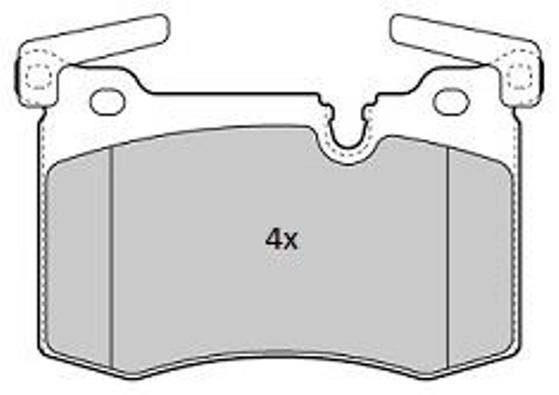 Brake Pad Set, disc brake (FBP-1847)