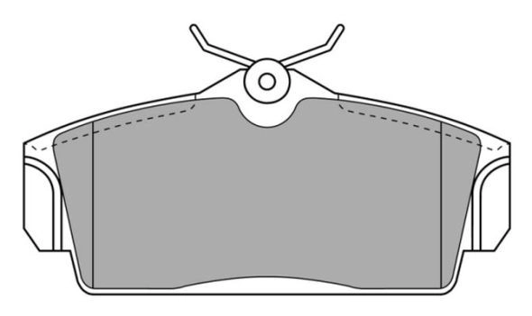 Brake Pad Set, disc brake (FBP-1542)