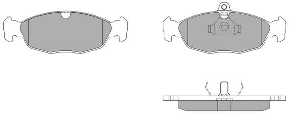 Brake Pad Set, disc brake (FBP-0758)