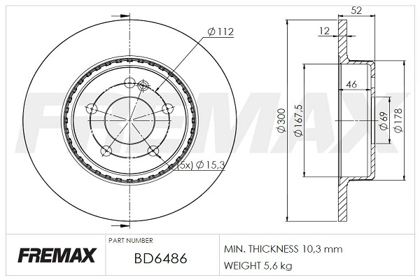 Brake Disc (BD-6486)