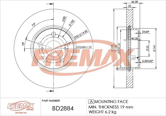 Brake Disc (BD-2884)