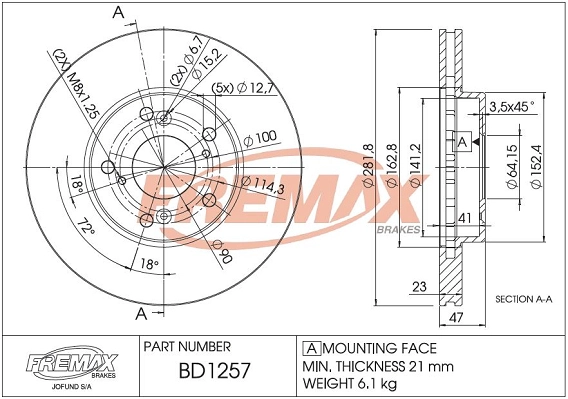Brake Disc (BD-1257)