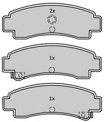 Brake Pad Set, disc brake (FBP-1768)